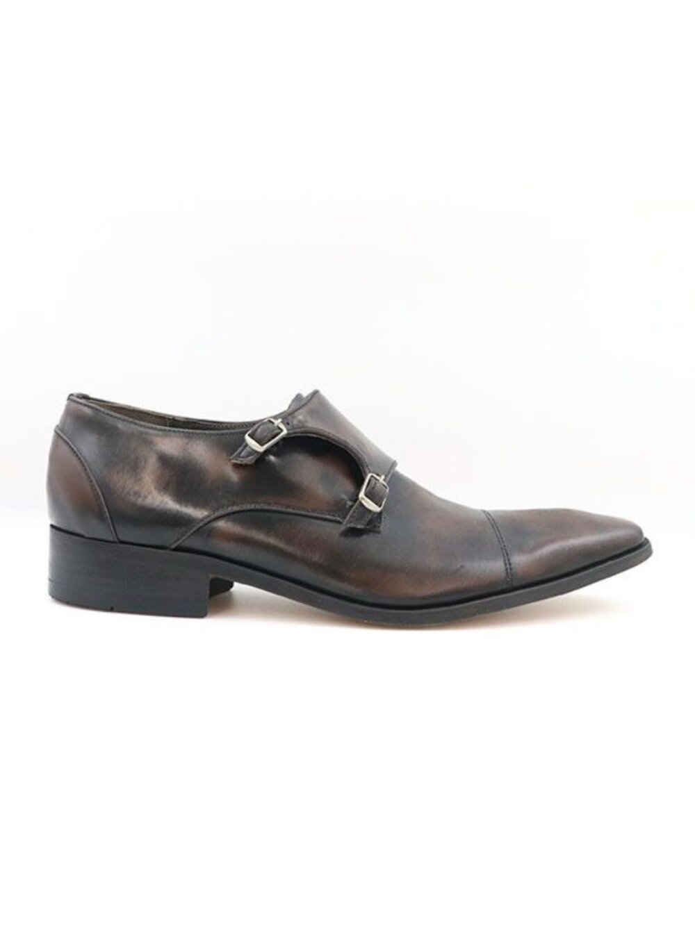 Louis Vuitton Double Monk Strap Shoes Business Size 8 Leather - Picture 6 of 11